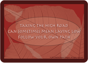 TAKING THE HIGH ROAD CARD